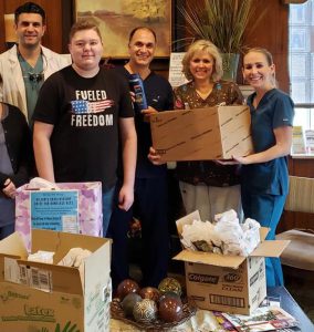 When a local teen held his annual sock and personal hygiene drive for local homeless veterans, we were glad to collect items and donate individual dental hygiene bags on behalf of the office for this very worthy cause.